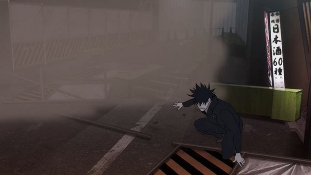 Tense moment in front of a ramen shop